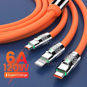 ⚡ cáp sạc Đa năng 3 trong 1 siêu nhanh 120w công suất thực 6a